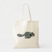 Cute Running Cartoon Raccoon Tote Bag (Voorkant)