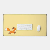 Cute Running Fox Bureaumat (Keyboard & Muis)