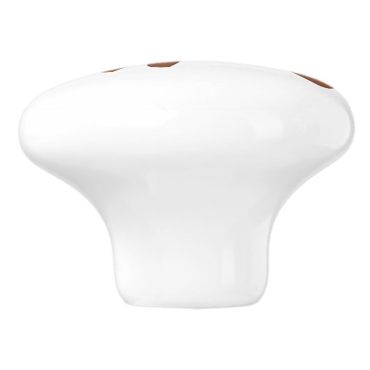 Cute Running Fox Keramische Knop (Zijkant)