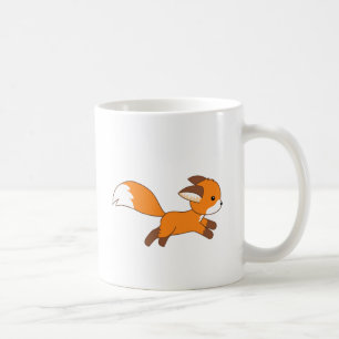 Cute Running Fox Koffiemok