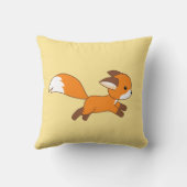 Cute Running Fox Kussen (Achterkant)