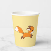 Cute Running Fox Papieren Bekers (Voorkant)