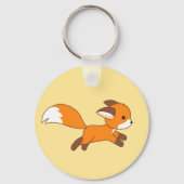 Cute Running Fox Sleutelhanger (Voorkant)