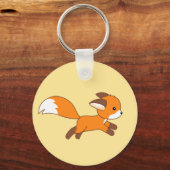 Cute Running Fox Sleutelhanger (Achterkant)