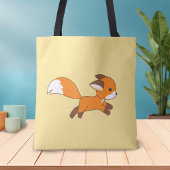 Cute Running Fox Tote Bag