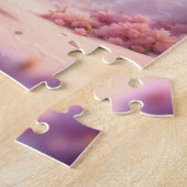 Cute Running Puppy Astronaut Jigsaw Puzzle Legpuzzel (Zijkant)