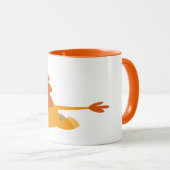 Cute Rushing Cartoon Lion Mok (Voorkant rechts)