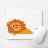 Cute Rushing Cartoon Lion Mousepad Muismat (Met muis)
