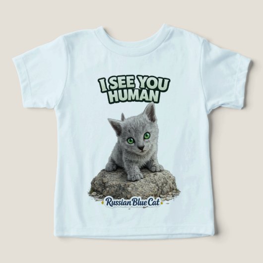 Cute Russian Blue Kitten – Cat Lover Family (Design voorkant)
