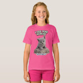 Cute Russian Blue Kitten – Funny Quote T-shirt (Voorkant volledig)