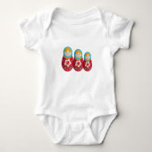Cute Russian Nesting Doll Matryoshka Graphic Romper (Voorkant)