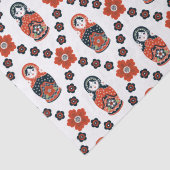 Cute Russian Nesting Doll Tissuepapier (Detail)