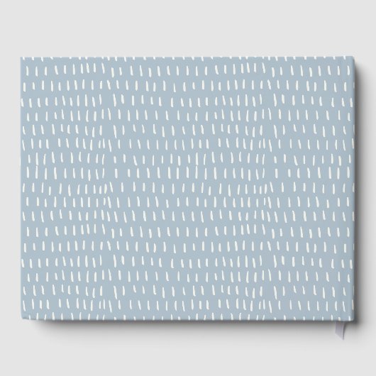 Cute Rust Navy Plane Garland Teddy Stars Birthday Gastenboek (Achterkant)