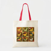 Cute Rustic Birds Tote Bag (Voorkant)