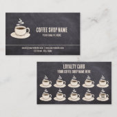 Cute Rustic Cafe Koffee Winkel beloont Loyalty-Kaa Klantenkaartje (Voorkant / Achterkant)