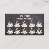 Cute Rustic Cafe Koffee Winkel beloont Loyalty-Kaa Klantenkaartje (Achterkant)