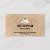 Cute Rustic Cafe Winkelbeloning Klantenkaartje (Voorkant)
