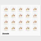 Cute Rustic Chicken Boerderij Waterverf Kids Birth Vierkante Sticker (Vel)
