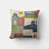Cute Rustic Country Farmhouse Patchwork Kussen (Voorkant)