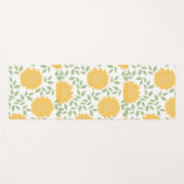 Cute Rustic Country Sunflower Pattern Yogamat (Voorkant (horizontaal))