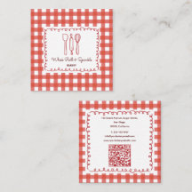 Cute Rustic Farmhouse Gingham Bakery