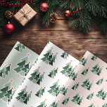 Cute Rustic-kerstbomen Inpakpapier Vel<br><div class="desc">Cute,  Moderne,  maar toch Robuuste kerstfeestdag cadeaupapier met schattige kleine bossen met rotsachtige kerstbomen in tinten groen,  sage groen en vakantiegroze. Neem contact met ons op via cedarandstring@gmail.com als u hulp nodig hebt bij het ontwerp of de bijbehorende producten.</div>