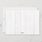 Cute Rustic Kerstmis Deer Ornamenten Holiday Foto Feestdagenkaart (Achterkant)