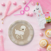 Cute Rustic Lamb Baby shower Paper Bord (Feest)
