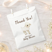 Cute Rustic Lamb Baby shower Party Favor Bags Bedankzakje (Geknipt)