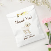 Cute Rustic Lamb Baby shower Party Favor Bags Bedankzakje (Gezegeld)