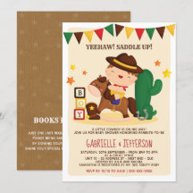Cute Rustic Little Cowboy Baby shower Theme