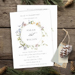 Cute Rustic Meadow Floral Wreate Verloving Kaart<br><div class="desc">Als u nog meer aanpassingen nodig hebt,  kunt u mij op yellowfebstudio@gmail.com vrij klikken.</div>