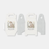 Cute Rustic Mum and Baby Tiger Foliage Baby Shower Bedankdoosjes (Uitgevouwen)