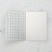 Cute Rustic Mum and Baby Tiger Foliage Baby Shower Bedankkaart (Binnen)