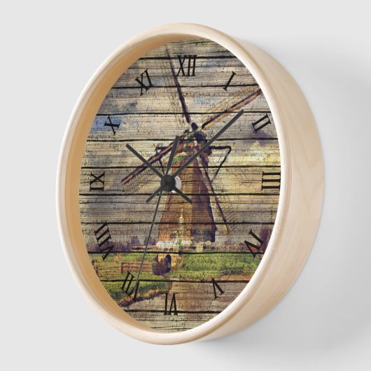 Cute Rustic Nederlandse Waterverf windmolen (Hoek)