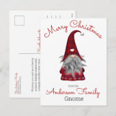 Cute Rustic Personal Kerstmis Elf Feestdagenkaart (Voorkant / Achterkant)