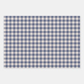 Cute Rustic Pink Green Blue Gingham Plaid Pattern Inpakpapier Vel (Voorkant 3)