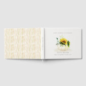 Cute Rustic Sunflower Pumpkin Floral Baby shower Gastenboek (Volledig)