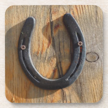 Cute Rustic Western Good Luck Hoefijzer Kijk uit