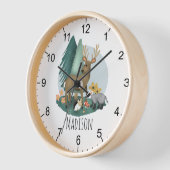 Cute Rustic Woodland Forest Animals Baby Nursery (Hoek)