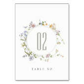 Cute Rustic Yellow Meadow Floral Wreath Wedding Kaart (Voorkant)