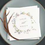Cute Rustic Yellow Meadow Floral Wreath Wedding Servet<br><div class="desc">Als u nog meer aanpassingen nodig hebt,  kunt u mij op yellowfebstudio@gmail.com vrij klikken.</div>