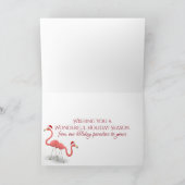 Cute RV Camper Warmest Wish Beach kerst Feestdagen Kaart (Binnen)