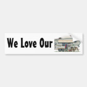 Cute RV  Fifth Wheel Camper Travel Trailer Bumpersticker (Voorkant)
