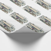 Cute RV  Fifth Wheel Camper Travel Trailer Cadeaupapier (Hoek)