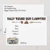 Cute RV  Fifth Wheel Camper Travel Trailer Kaart (Voorkant / Achterkant)