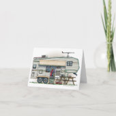 Cute RV  Fifth Wheel Camper Travel Trailer Kaart (Voorkant)