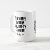 Cute RV  Fifth Wheel Camper Travel Trailer Koffiemok (Voorkant links)