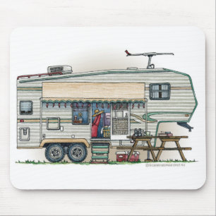 Cute RV Fifth Wheel Camper Travel Trailer Muismat