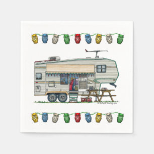 Cute RV  Fifth Wheel Camper Travel Trailer Servetten